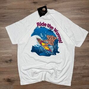 Vintage Dead stock 1997 new with original tags Australian golf tanning surfing t